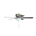 Litex Industries 52” Brushed Nickel Finish Ceiling Fan Includes Blades & LED Light Kit RG52BNK5L